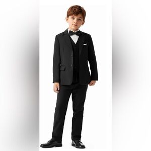 Classic Black Boy’s Suit - 4 piece set